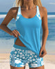 Sky | modisches Tankini-Set mit bedrucktem Boxer