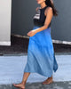 Tayla | Ombre ärmelloses Midikleid