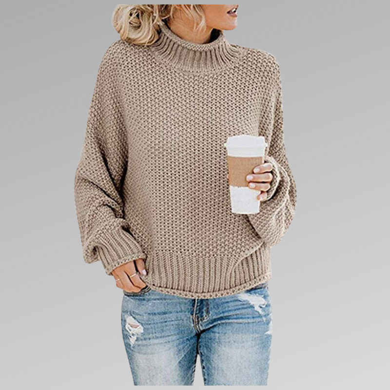 Carla™ | Klassischer Winterpullover - Beige / S