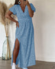 Everly | elegantes Maxikleid, schmeichelnder V-Ausschnitt.