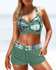 Lara | Gerippter Bikini mit hoher Taille