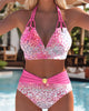 Abigail | stilvoller Neckholder-Bikini mit bedrucktem BH für Damen