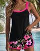 Laluna | Bequemer geblümter Tankini Combo