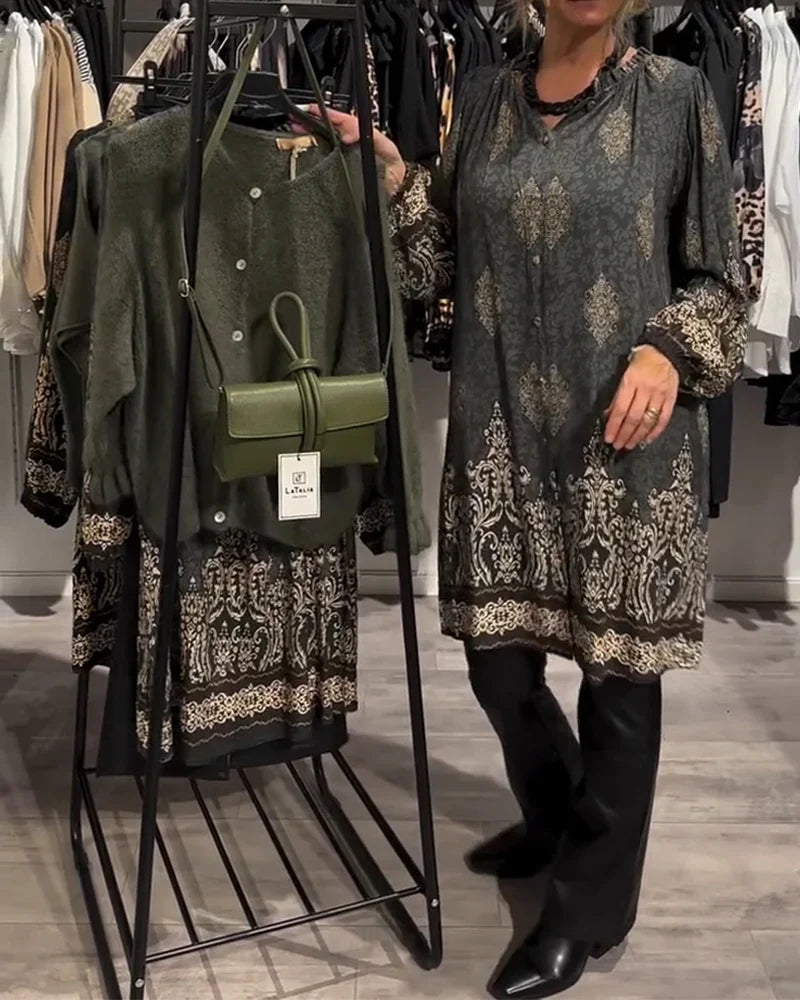 Georgina | Elegante Hemdblusenkleid