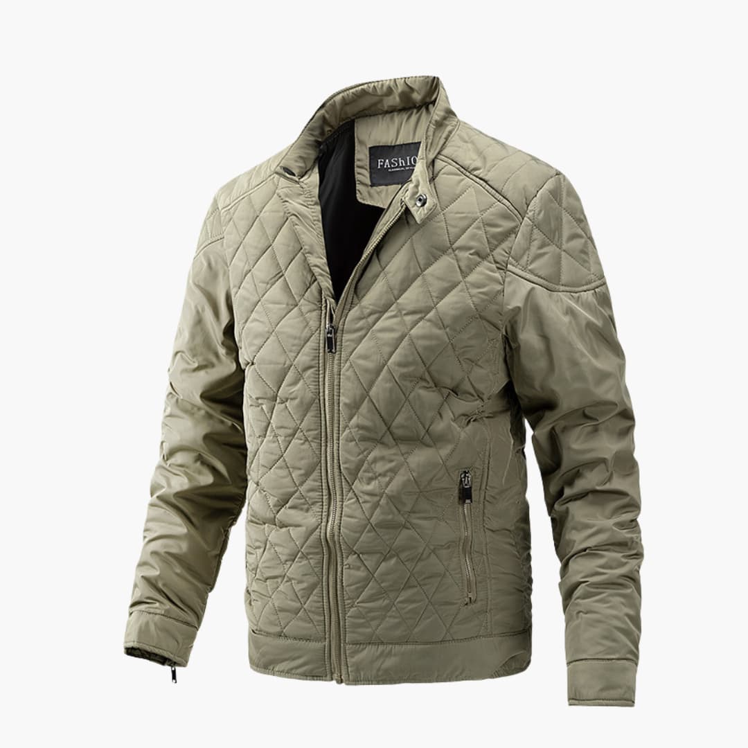 Timo™ | Moderne Karo-Jacke - Jacket & Coats - Khaki / XS