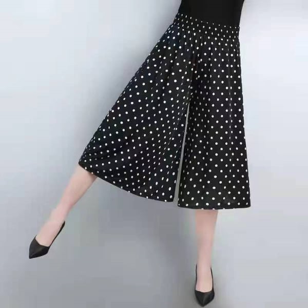 Jayne | Geblümte Culottes mit elastischer Taille