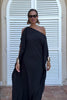Ivy | femininer Kaftan mit fließendem Stoff und asymmetrischem Schnitt