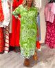 Alainy | Vibrierendes Midikleid mit Paisleymuster
