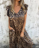 Alice | Eleganter Jumpsuit im Leopardenmuster mit V-Ausschnitt