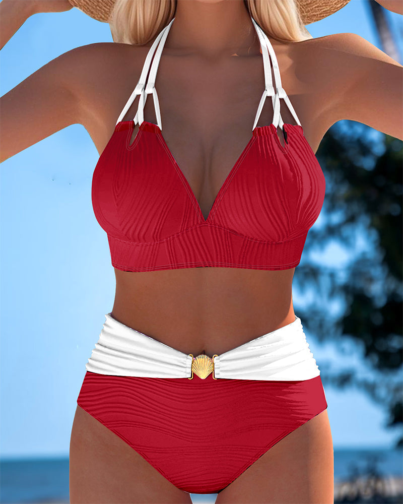 Dizzy | Badeanzug Doppelträger hohe Taille