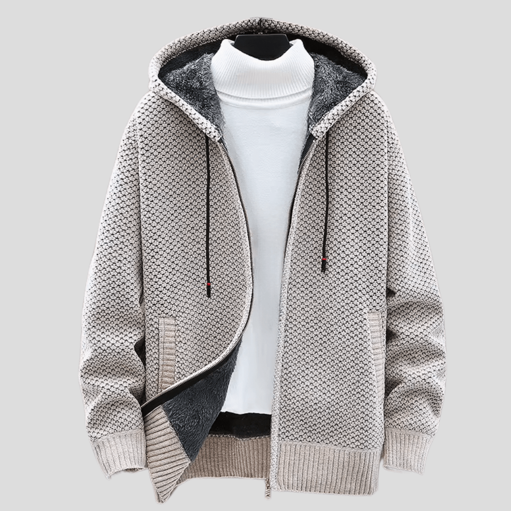 Vincent | Modischer Strick-Hoodie für Herren