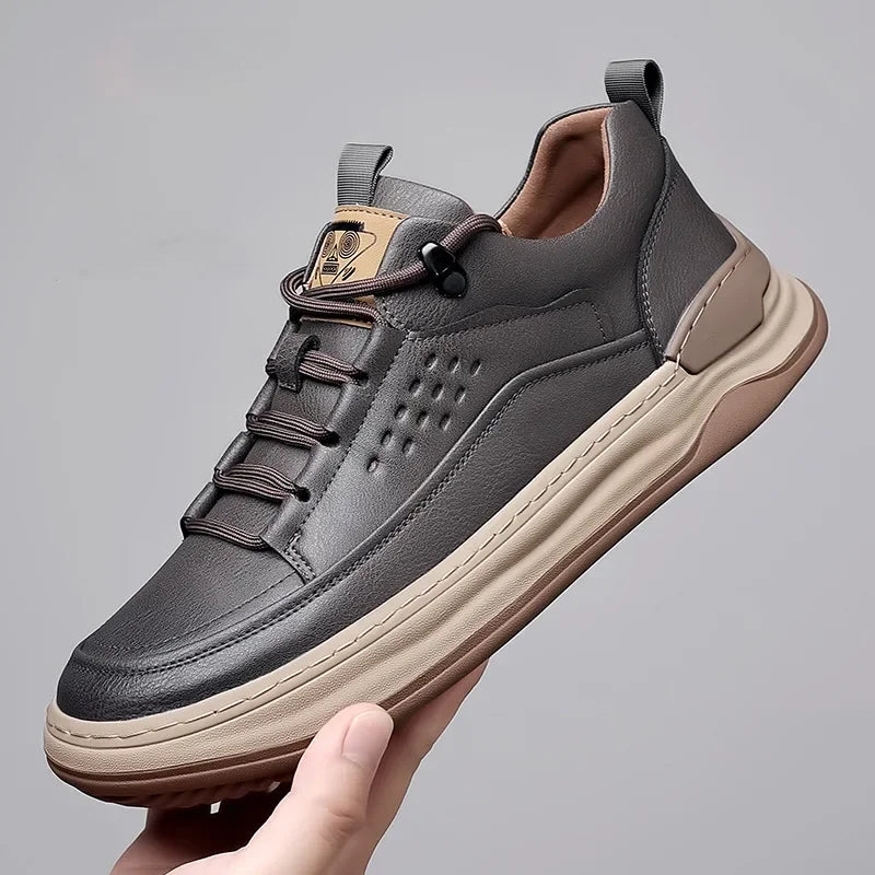 flexer™ | Orthopädische Ledersneaker - Braun / 35