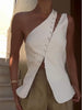 Ash | One-Shoulder-Top mit Knopfdetails