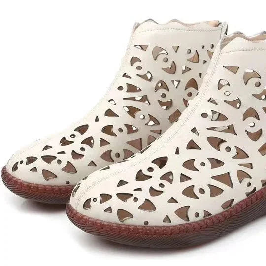 Cyra | Retro-Schuhe mit Lochmustern