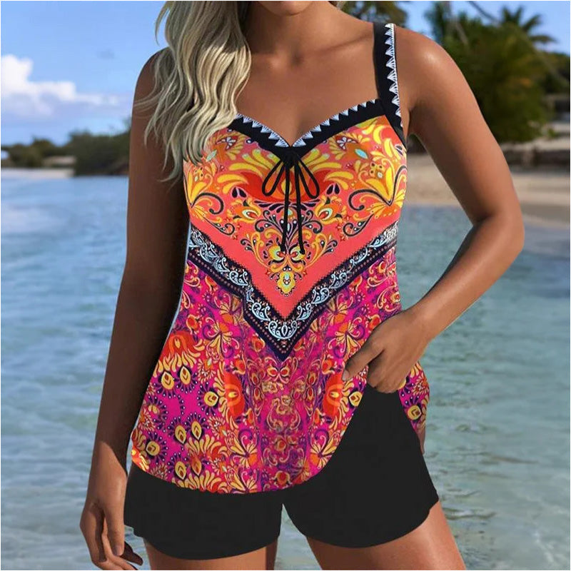 Nayi | Bedruckter Badeanzug mit Top und Shorts