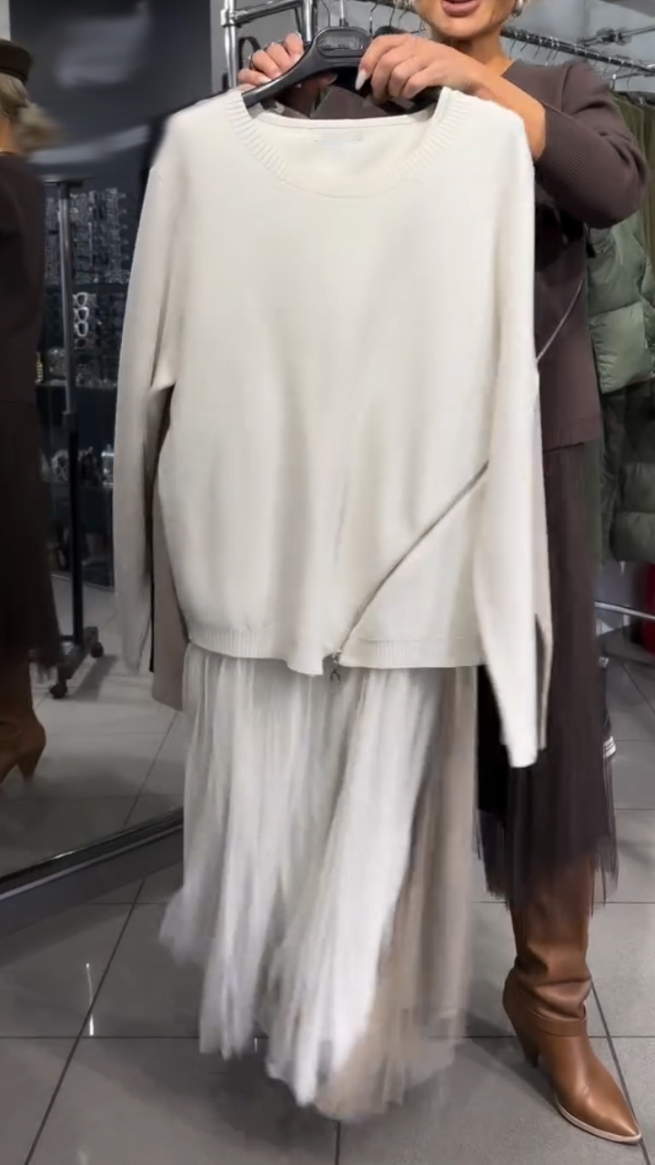 Evelyne | Taillierte Kleid mit Seitenreißverschluss