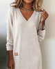 Allison™ | Stylisches Strickkleid mit V-Ausschnitt