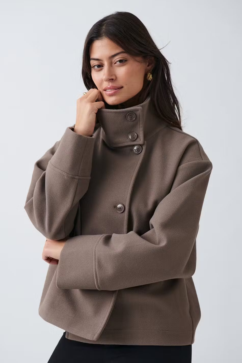 Dahlia™ | Modischer Kurzer Mantel mit elegantem Kragen