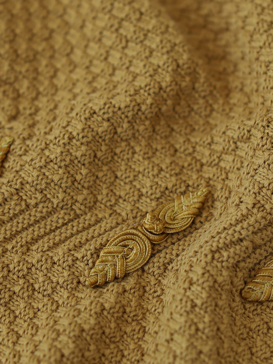 Selviane | Handgefertigte Strickweste mit Knöpfen