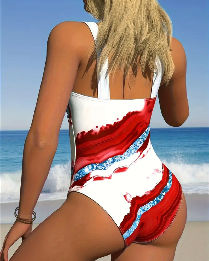 Ninn | Bedruckter Einteiler-Bikini