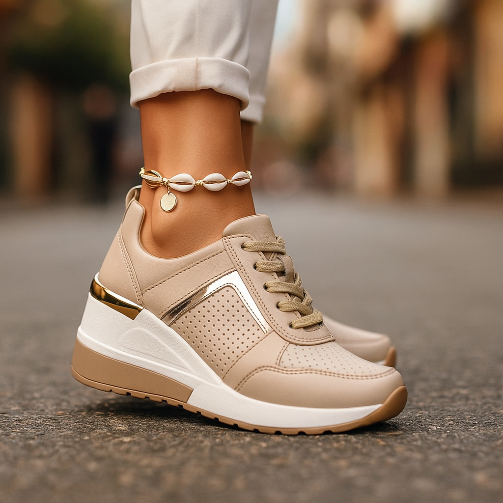 Gerinia | Hochwertige Damenschuhe mit goldenen Details