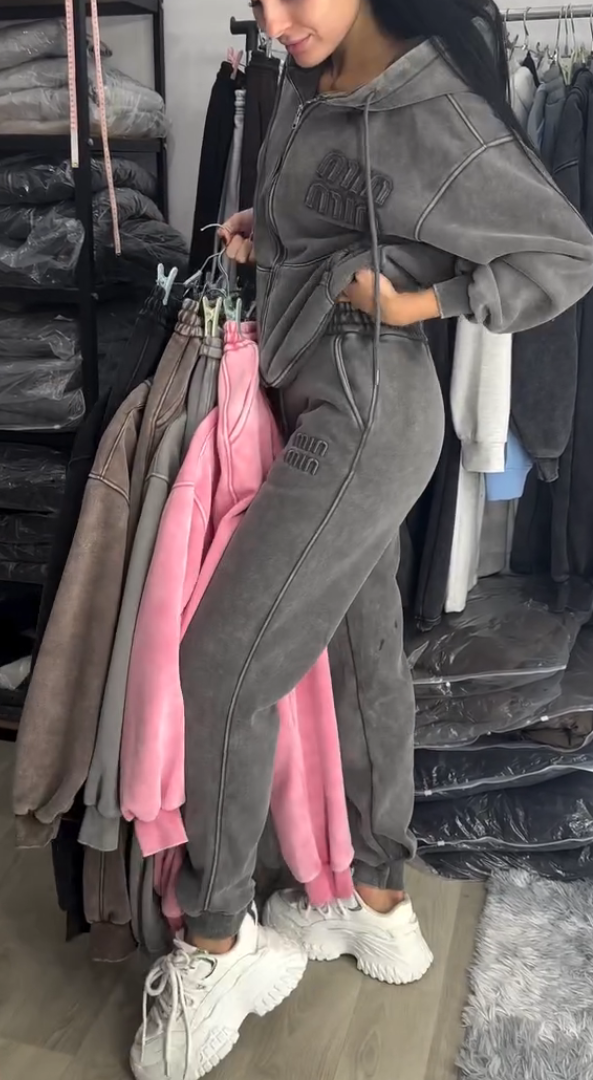 Keyla | Kapuzen-Sportanzug mit Reißverschluss