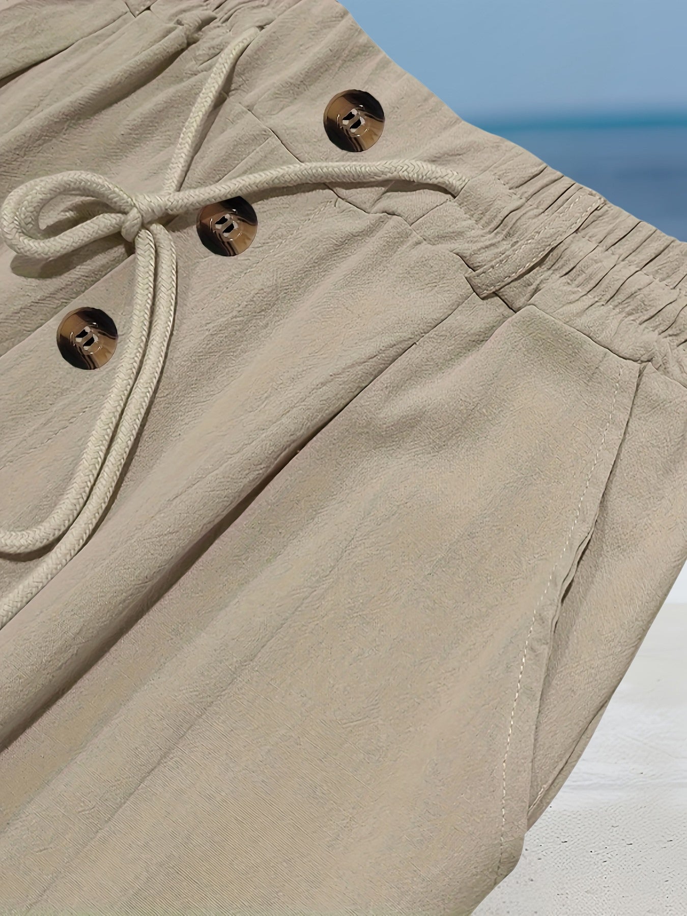 Renzo | Elastische Leinenhose im Casual-Stil