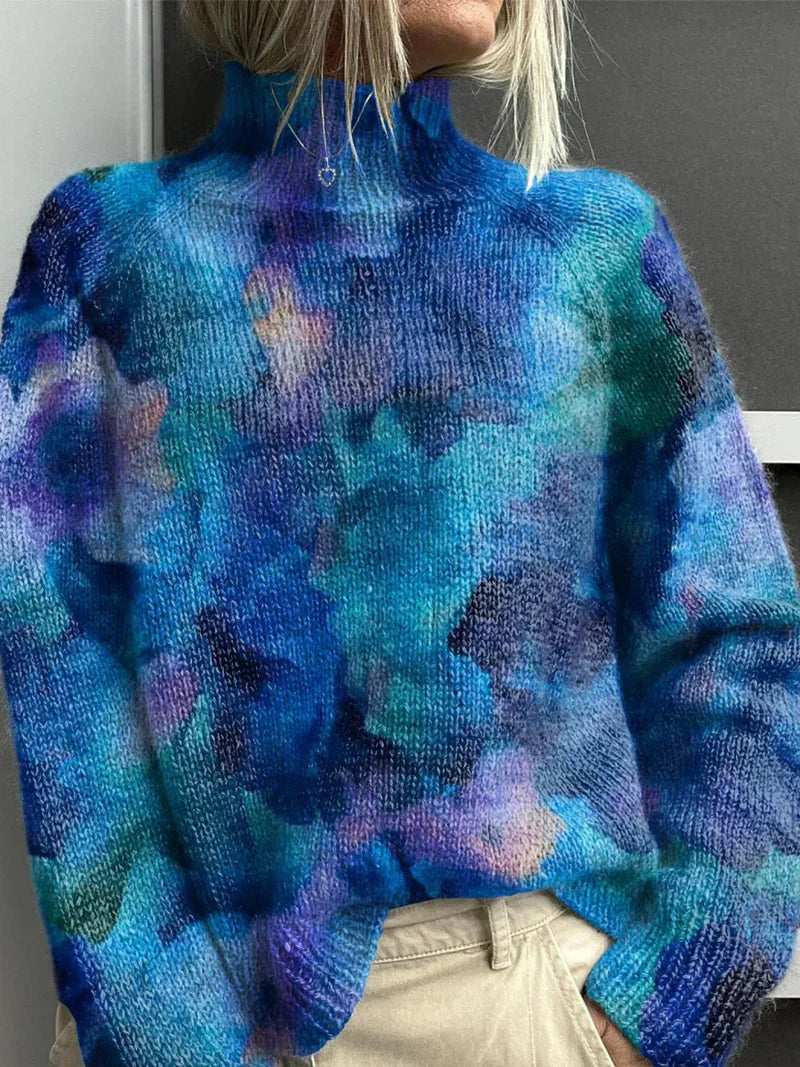 Apalina | Künstlerisch bestickter Naturpullover