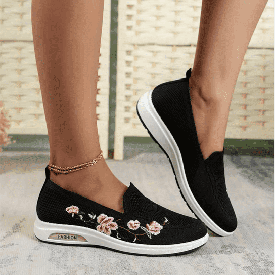Dekorowane kwiaty buty ortopedyczne