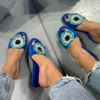 Iris | Strass-Sandalen mit Schutzsymbol