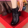 Corazon | Damenstiefel mit Blockabsatz und Cutouts