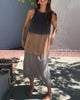 Tayla | Ombre ärmelloses Midikleid