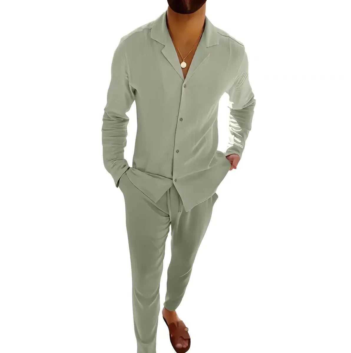 Lando | Sommerliches Leinen-Set für Herren