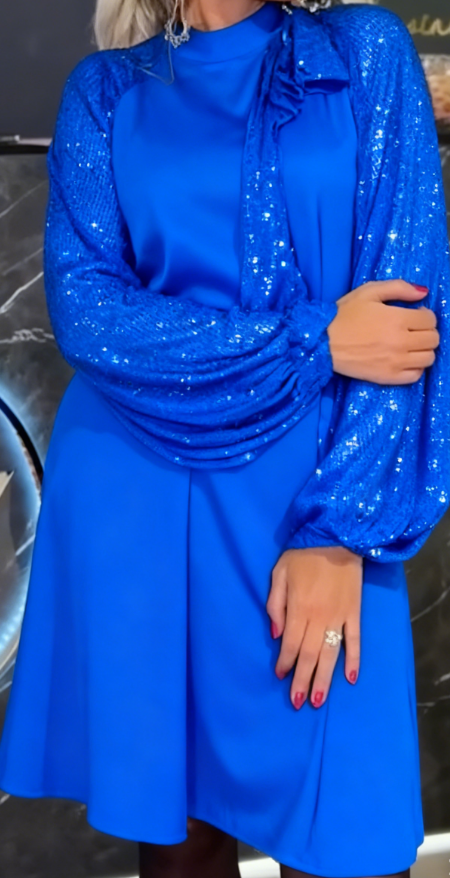 Elinor | Mesh-Paillettenkleid