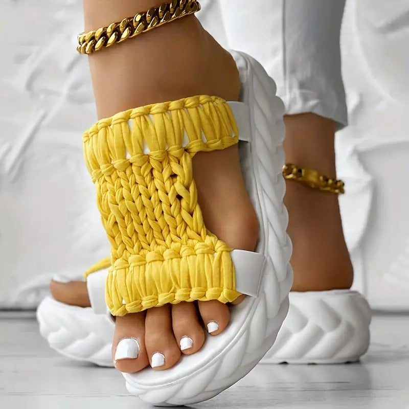Vanessa | Bequeme einfarbige Sandalen für Damen