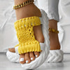 Vanessa | Bequeme einfarbige Sandalen für Damen
