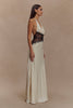 Agnes™ | Elegantes Maxikleid aus Satin und Spitze