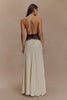 Agnes™ | Elegantes Maxikleid aus Satin und Spitze