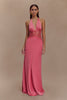 Agnes™ | Elegantes Maxikleid aus Satin und Spitze