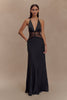 Agnes™ | Elegantes Maxikleid aus Satin und Spitze
