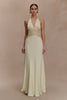 Agnes™ | Elegantes Maxikleid aus Satin und Spitze