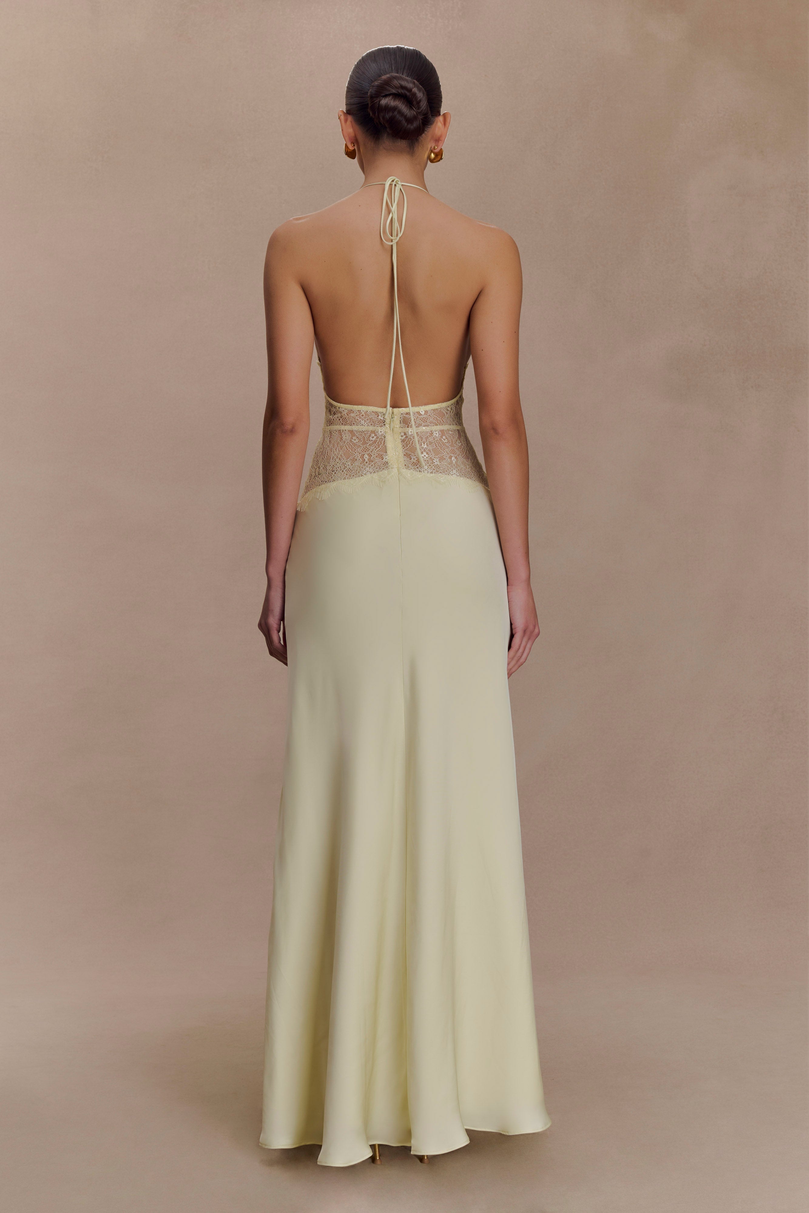 Agnes™ | Elegantes Maxikleid aus Satin und Spitze