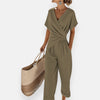 Aviani | Drapierte Jumpsuit mit Knoten