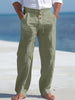Renzo | Elastische Leinenhose im Casual-Stil