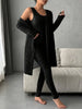 Chloe | Stilvolles 3-teiliges Set aus geripptem Strick