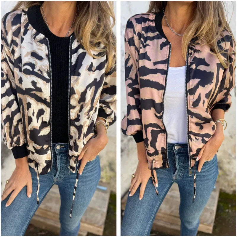 Zea | Damen-Bomberjacke mit Print