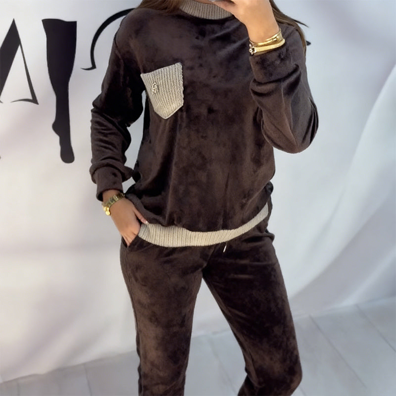 Calia | Bequemes Set mit Rundhalsausschnitt und hoher Taille