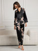 Nola | luxuriöses Damenpyjama-Set mit kontrastierender Bindung