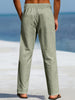 Renzo | Elastische Leinenhose im Casual-Stil