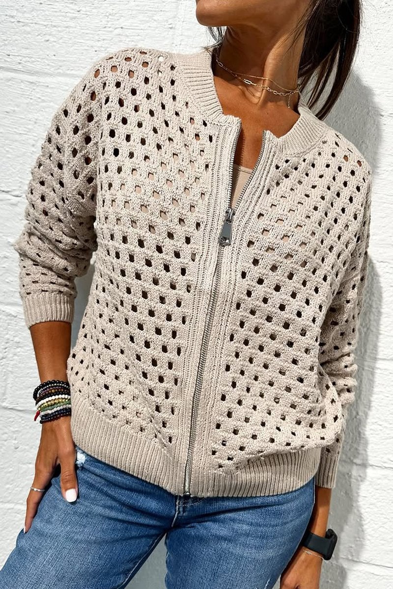 Lux | Schlichte Damenjacke mit Reißverschluss